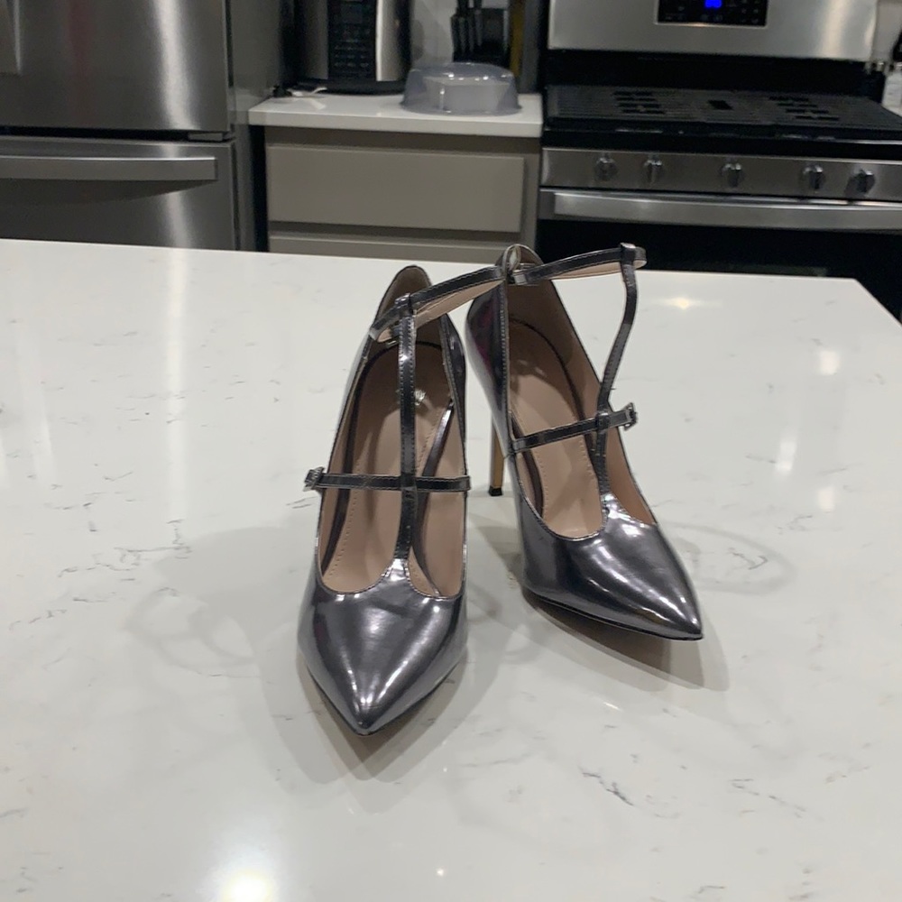 Grey stilettos